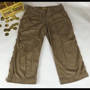 Lole Brown Cargo Capris Size 2